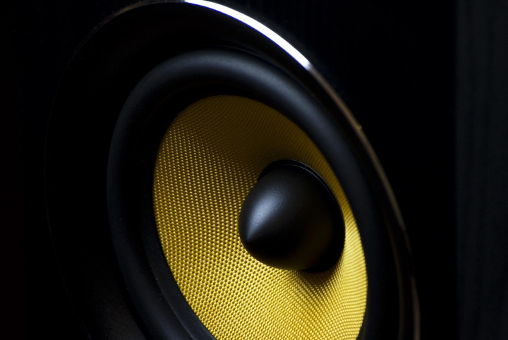 technology abstract black yellow